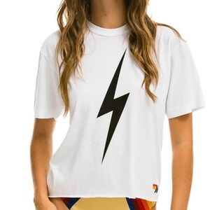 ***BRAND NEW*** Aviator Nation Bolt Boyfriend Tee- Size Small